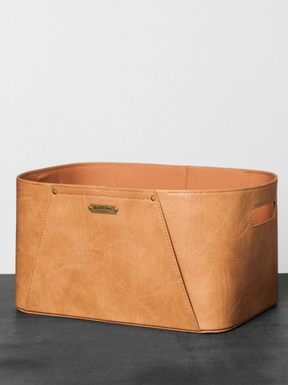 Faux-Leather Storage Bin from Hearth & Hand with Magnolia - A